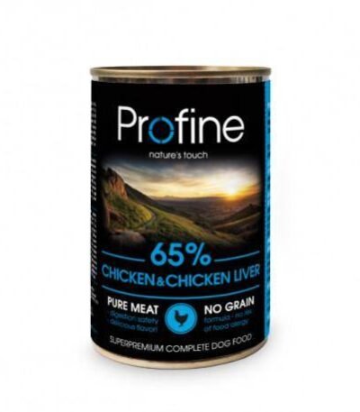 Profine lata Pollo & Hígado de Pollo 6 latas x 400 grms