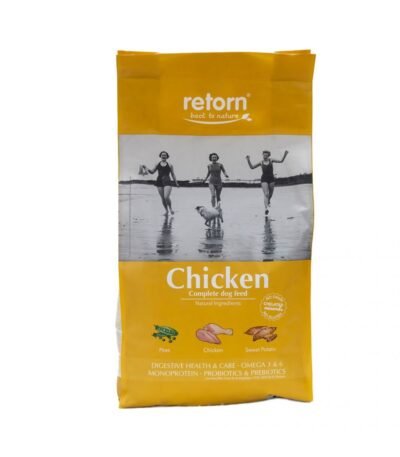 Pienso natural de pollo Retorn para perros croqueta regular