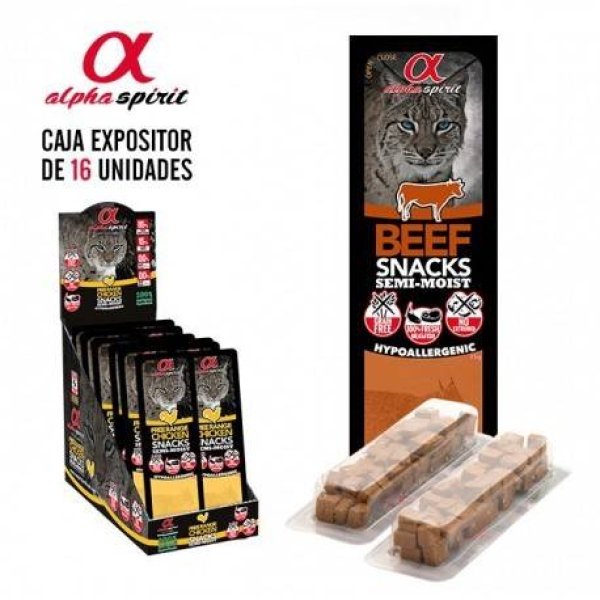 Alpha Spirit Snack Tacos Gato Buey 35Gr (x16ud)