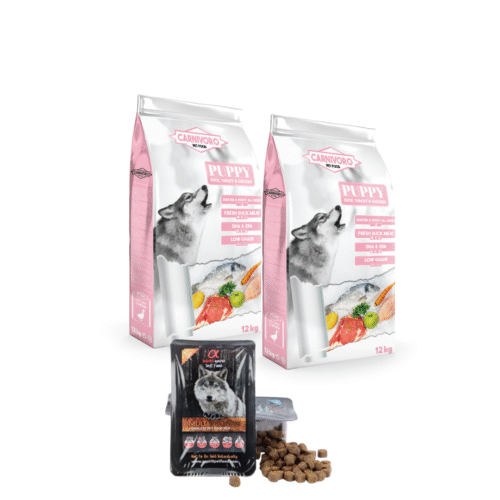 “Saco de pienso Carnívoro Puppy para cachorros, alimento natural para el crecimiento”