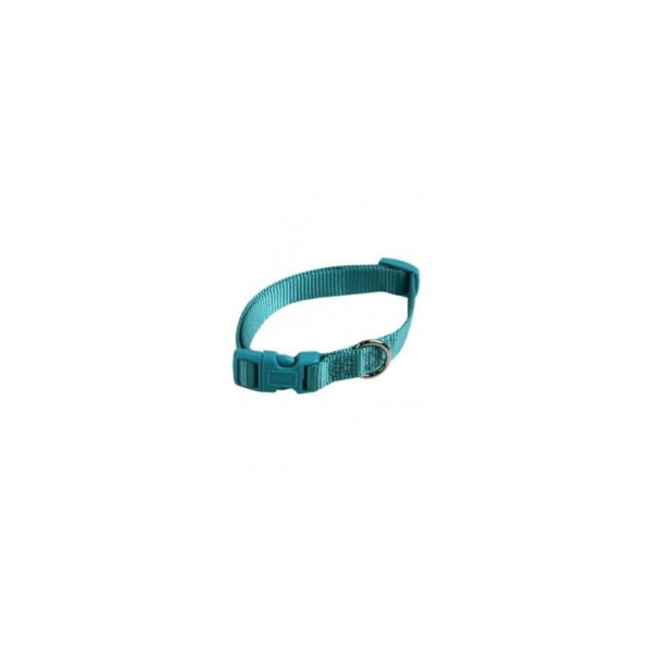 Collar ajustable nylon 25mmx48-70cm, turquesa
