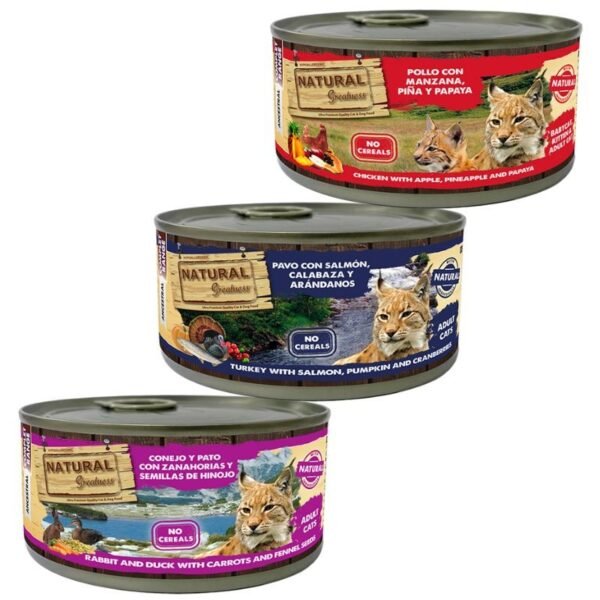 Natural Greatness lata para gatos variadas 185grms