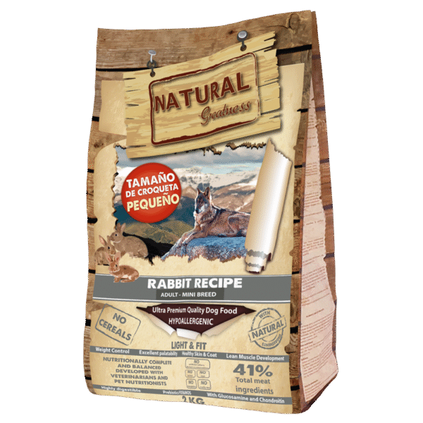 Conejo Light 2Kg mini y senior Natural greatness