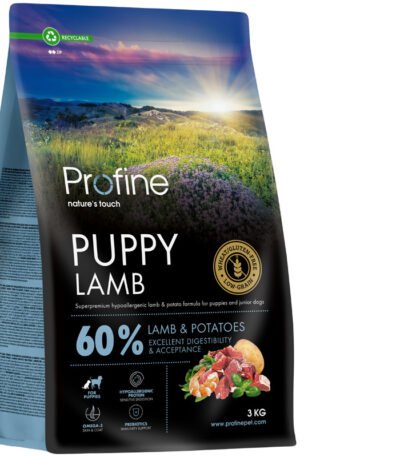 Pienso natural para cachorros Profine Puppy Cordero y Patatas – alimento hipoalergénico y digestible para perros