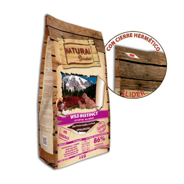 Wild gatitos y adultos 6Kg Natural greatness