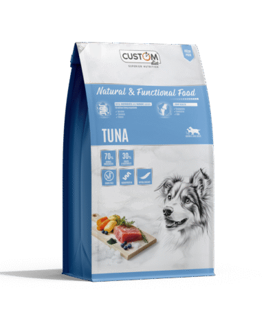 Pienso hipoalergénico sin cereales Custom Diet Atún y Verduras para perros adultos