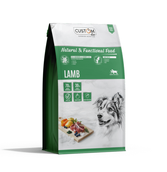 Pienso natural para perros Custom Lamb con cordero y pato sin cereales