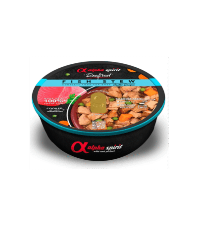 Alpha Spirit estofado de atún para perros 280 g – comida húmeda natural sin cereales