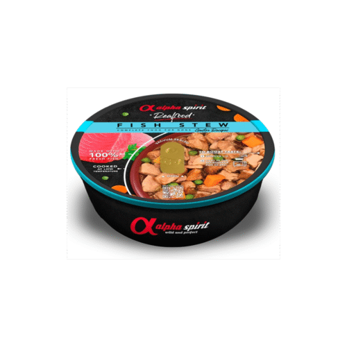 Alpha Spirit estofado de atún para perros 280 g – comida húmeda natural sin cereales