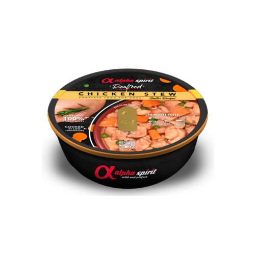 Alpha Spirit estofado de pollo 280 g – comida húmeda natural para perros sin cereales
