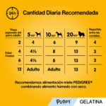PEDIGREE Comida húmeda para Perros Junior, Pollo y Buey con Arroz en Gelatina, Multipack (13 Packs x 4 bolsitas x 100g) - Imagen 4