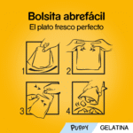 PEDIGREE Comida húmeda para Perros Junior, Pollo y Buey con Arroz en Gelatina, Multipack (13 Packs x 4 bolsitas x 100g) - Imagen 2